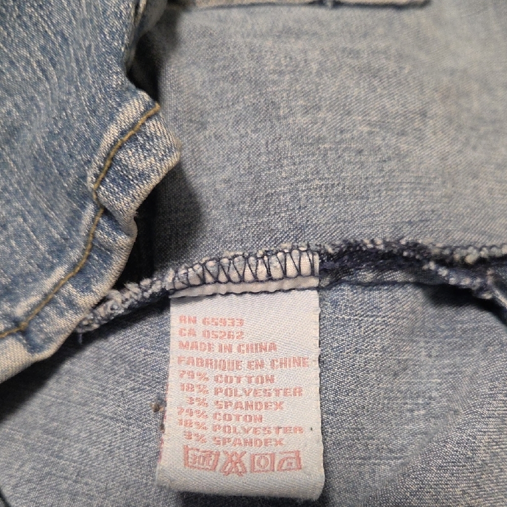 Point Zero Women's Denim Shirt with Snap Buttons Size S - Picture 3 of 8